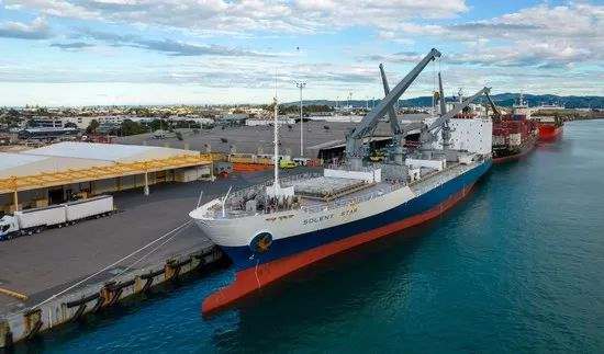 首批Zespri意大利阳光金果乘坐冷藏船从瓦多冷藏码头起航抵达中国