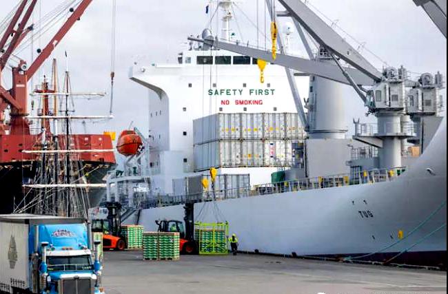 首批Zespri意大利阳光金果乘坐冷藏船从瓦多冷藏码头起航抵达中国